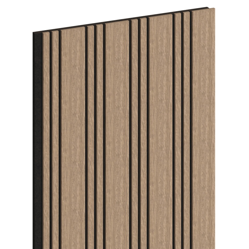Mexen Lam-F Nano 01 280 x 32,4 cm akustinės sienų plokštės, 9 mm veltinis, techninis fanieras, šviesus riešutas