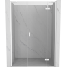 Mexen Mist-H dušo durys dešinės pusės 125 cm, skaidrios, baltos - 8A5-125-001-20-00-P