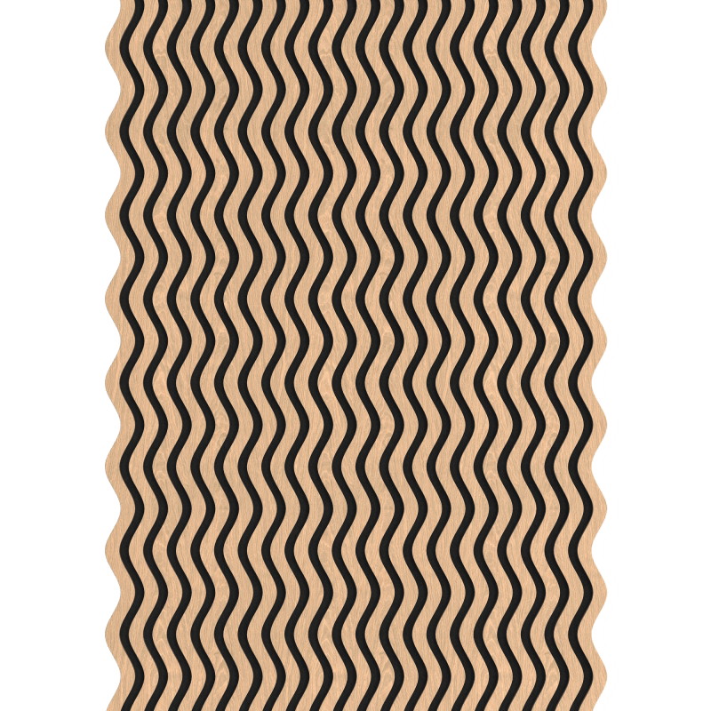 Mexen Lam-SF 02 akustinės sieninės plokštės 280 x 30 cm, veltinis 9 mm, techninis faneris, Balintas Ąžuolas