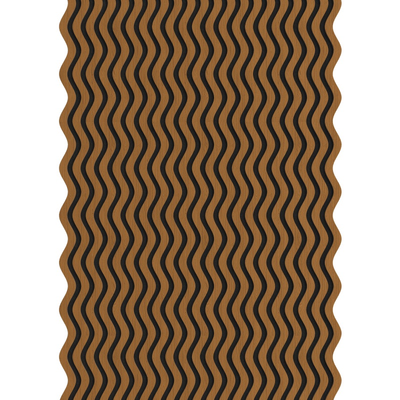 Mexen Lam-SF 02 akustinės sieninės lentelės 280 x 30 cm, veltinis 9 mm, techninis faneris, Natūralus ąžuolas