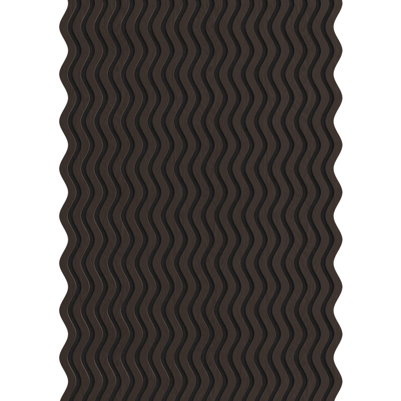 Mexen Lam-SF 02 akustinės sienų juostelės 280 x 30 cm, 9 mm veltinis, techninis fanera, Juodas ąžuolas - S106-280-02-046
