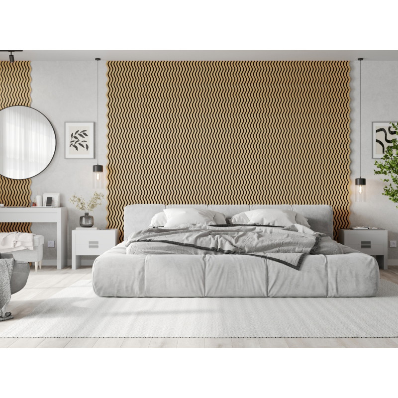 Mexen Lam-SF 02 akustinės sienų plokštės, 280 x 30 cm, 9 mm filcas, techninis faneris, ąžuolas Classic - S106-280-02-041