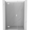 Mexen Mist-H L kairinės varstomos dušo durys 120 cm, skaidrios, baltos - 8A5L-120-001-20-00-L