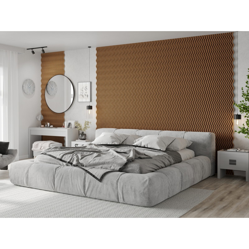 Mexen Lam-SF 02 akustinės sieninės lentelės 280 x 30 cm, veltinis 9 mm, techninis faneris, Natūralus ąžuolas