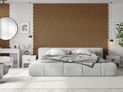 Mexen Lam-SF 02 akustinės sieninės lentelės 280 x 30 cm, veltinis 9 mm, techninis faneris, Natūralus ąžuolas