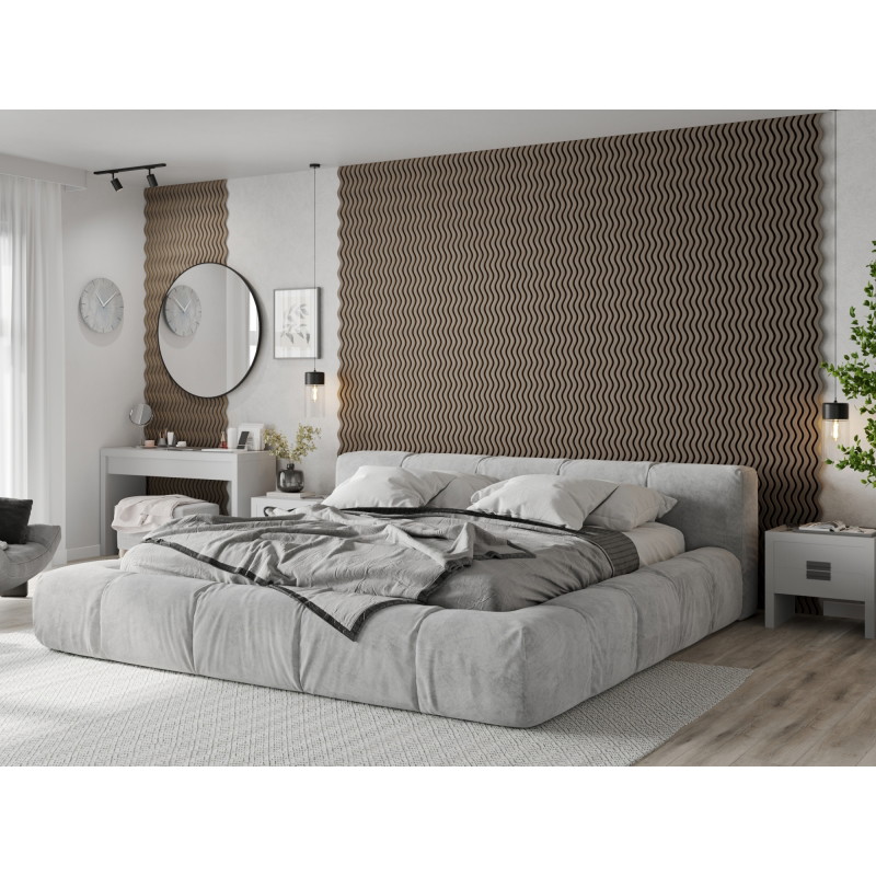 Mexen Lam-SF 02 akustinės sieninės lamelės 280 x 30 cm, 9 mm veltinis, techninis faneris, Pilkas Ąžuolas - S106-280-02-043