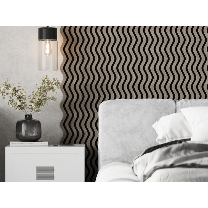 Mexen Lam-SF 02 akustinės sieninės lamelės 280 x 30 cm, 9 mm veltinis, techninis faneris, Pilkas Ąžuolas - S106-280-02-043