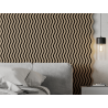 Mexen Lam-SF 02 sieninės akustinės plokštės 280 x 30 cm, 9 mm veltinis, techninis fanera, Šviesus Riešutas