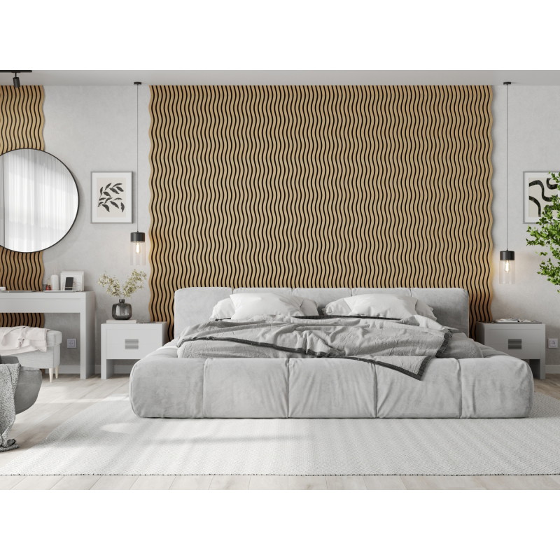 Mexen Lam-SF 01 akustinės sienų lamelės 280 x 30 cm, 9 mm veltinis, techninė faniera, Ąžuolas Klasikinis - S106-280-01-041