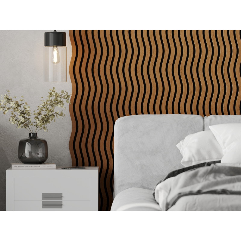 Mexen Lam-SF 01 akustinės sieninės lamelės 280 x 30 cm, veltinis 9 mm, techninis faneris, Natūralus Ąžuolas
