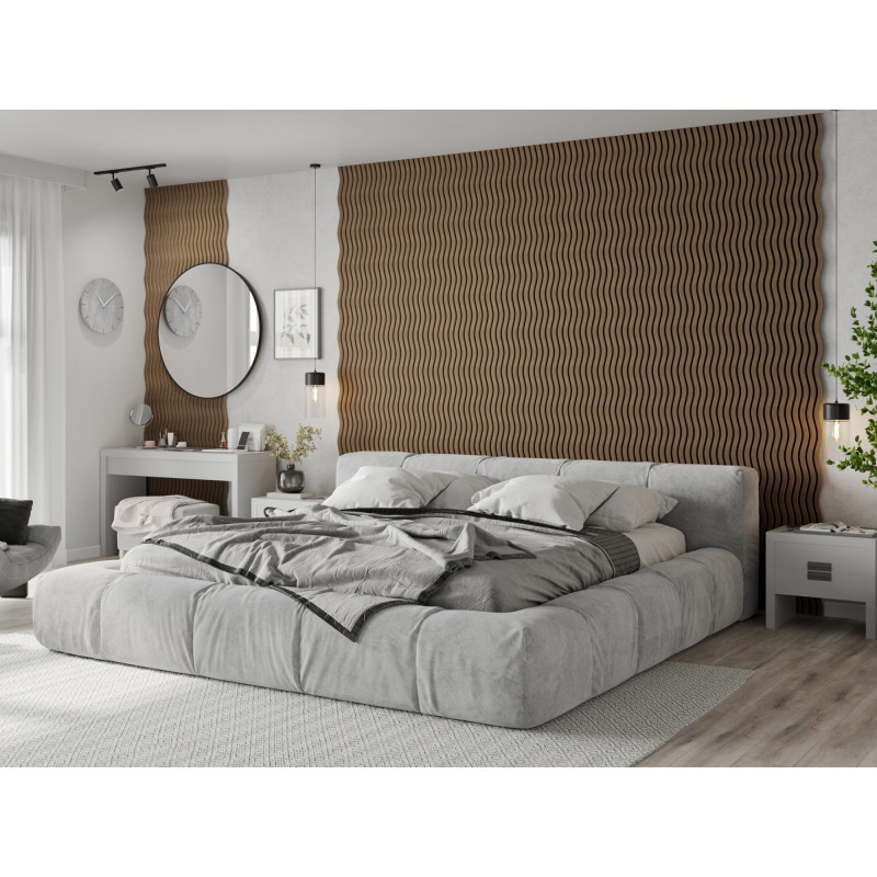 Mexen Lam-SF 01 akustinės sienų plokštės 280 x 30 cm, veltinis 9 mm, techninė fanera, Tamsusis Riešutas - S106-280-01-044