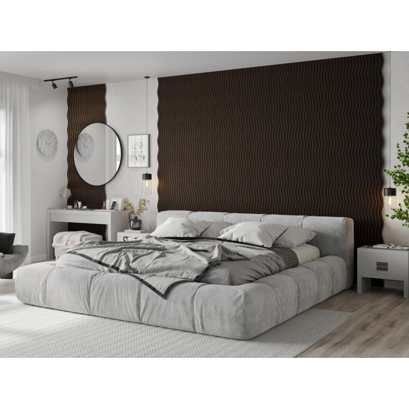 Mexen Lam-SF 01 akustinės sieninės lentelės 280 x 30 cm, 9 mm veltinio pagrindas, techninis faneros lukštas, Juodas