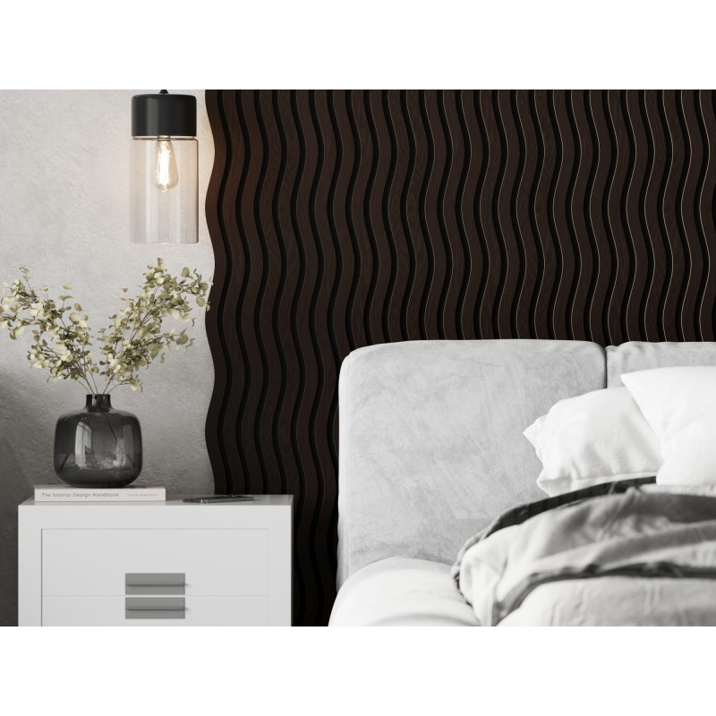 Mexen Lam-SF 01 akustinės sieninės lentelės 280 x 30 cm, 9 mm veltinio pagrindas, techninis faneros lukštas, Juodas