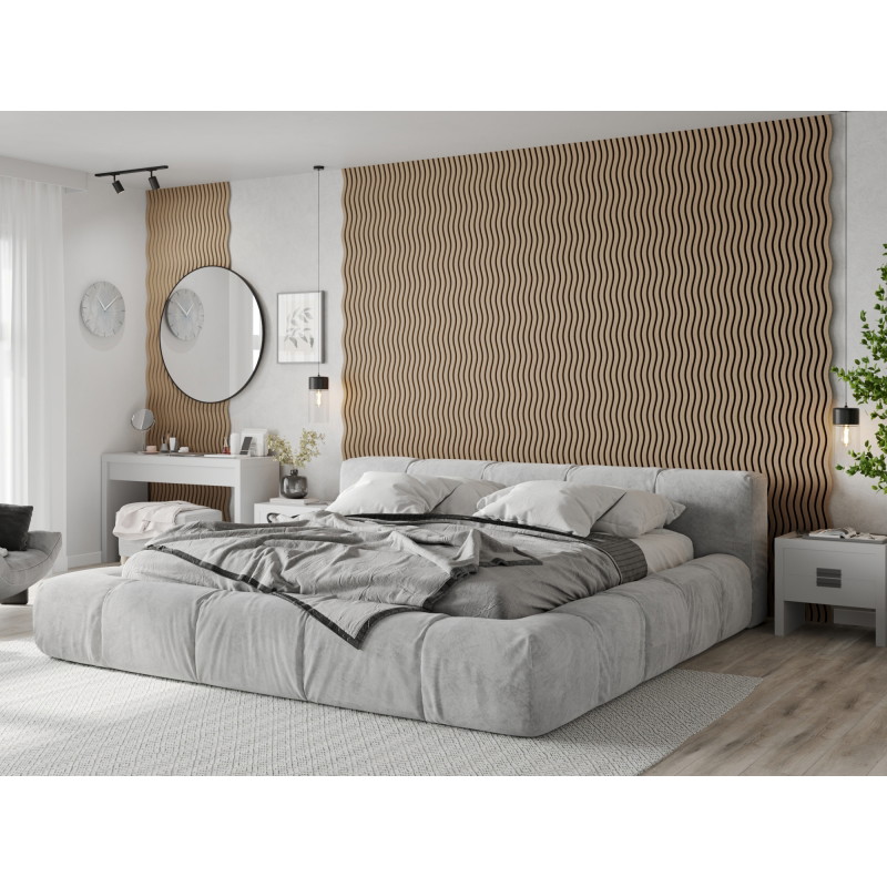 Mexen Lam-SF 01 Sieninės akustinės lamelės 280 x 30 cm, 9 mm veltinis, techninis lukštas, Šviesusis Riešutas