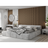 Mexen Lam-SF 01 Lam-SF 26 akustinės sienų juostelės 280 x 30 cm, veltinis 9 mm, techninis fanera, Tamsus Riešutas
