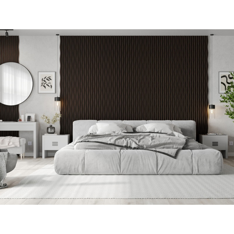 Mexen Lam-SF 01 Lam-SF 26 akustinės sienų juostelės 280 x 30 cm, 9 mm veltinis, techninė fanera, Juodasis Ąžuolas