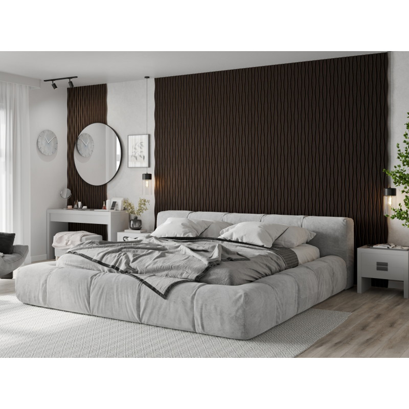 Mexen Lam-SF 01 Lam-SF 26 akustinės sienų juostelės 280 x 30 cm, 9 mm veltinis, techninė fanera, Juodasis Ąžuolas