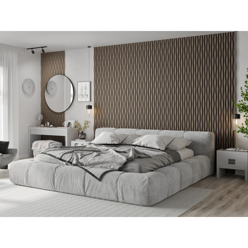Mexen Lam-SF 01 Lam-SF 26 akustinės sieninės plokštės 280 x 30 cm, 9 mm veltinis, techninis faneras, Pilkas Ąžuolas