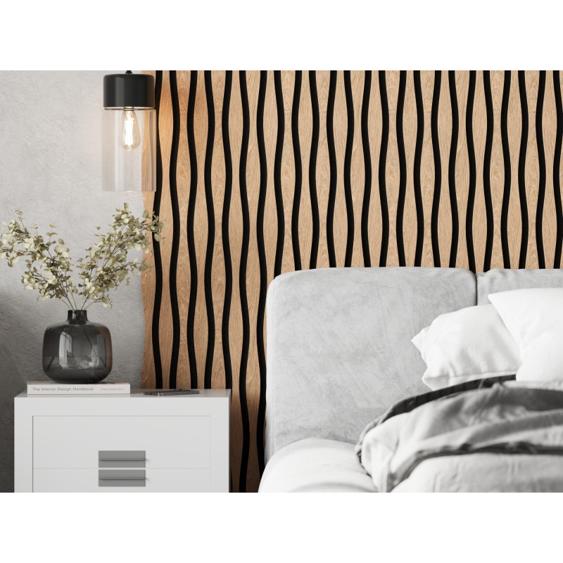 Mexen Lam-SF 01 Lam-SF 26 akustinės sienų lamelės 280 x 30 cm, 9 mm veltinis, techninis faneris, Balintas Ąžuolas