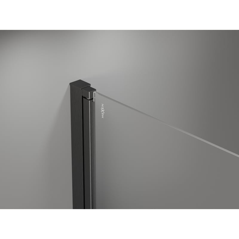Mexen Mist-F sulankstomos dušo durys dešinės 105 cm, permatomos, šlifuota pilka - 8A6-105-000-66-00-P