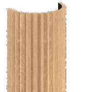 Mexen Lam-B sienos lamelės 275 x 30 cm, HDF plokštė 4 mm, techninis faneruotas fanera, Smėlio ąžuolas - S100-275307-3015-001