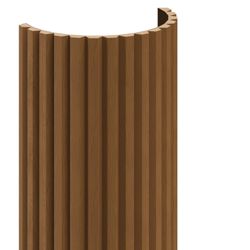 Mexen Ovalo 01 elastingos tekstūros sienos lentjuostės 280 x 36 cm, techninė lukšto apdaila, Natūralus ąžuolas