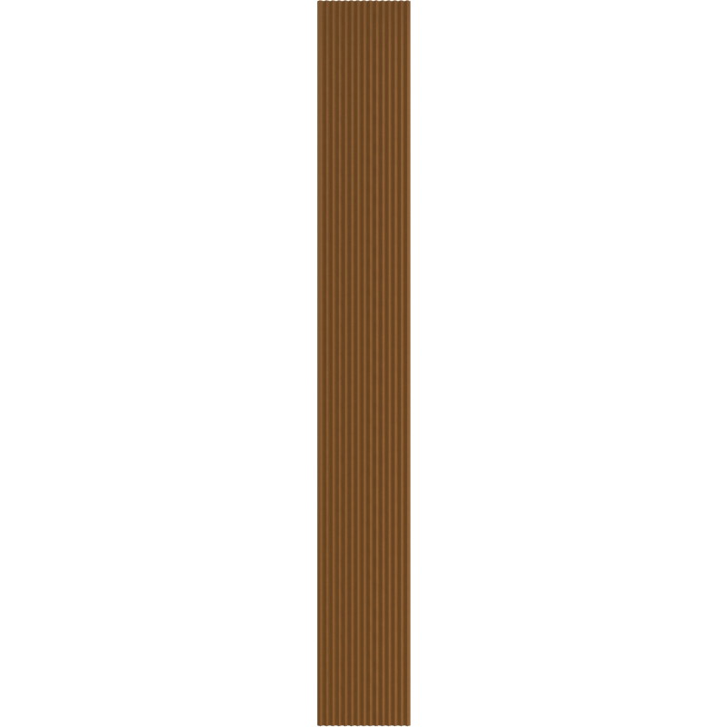 Mexen Ovalo 01 elastingos tekstūros sienos lentjuostės 280 x 36 cm, techninė lukšto apdaila, Natūralus ąžuolas