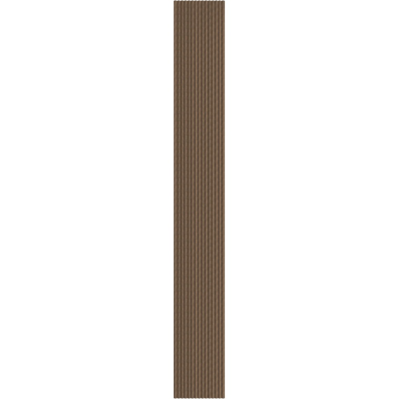 Mexen Ovalo 01 rifliuotos elastingos sienų lentos 280 x 36 cm, techninis faneruotas, Tamsusis Riešutas - S130-280-01-044