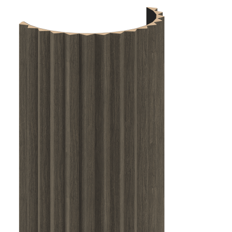 Mexen Ovalo 01 sieninės rifuotos lanksčios lamelės 280 x 36 cm, techninis fanera, Mocca ąžuolas - S130-280-01-045