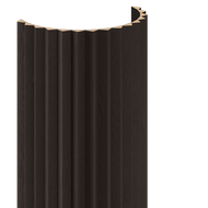 Mexen Ovalo 01 sieninės juostos rifliuotos lanksčios 280 x 36 cm, techninis lukštas, Juodasis Ąžuolas - S130-280-01-046
