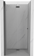 Mexen Mist-F sulenamos dušo durys kairios 80 cm, permatomos, gun metal - 8A6-080-000-95-00-L