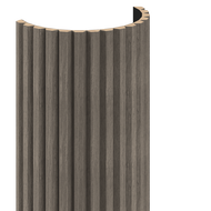 Mexen Ovalo 02 elastingos sieninės lentos 280 x 36 cm, techninis fanera, Pilkas Ąžuolas - S130-280-02-043