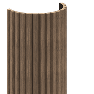 Mexen Ovalo 02 lankstūs sienos profiliai 280 x 36 cm, techninis faneros lukštas, Tamsus Riešutas - S130-280-02-044
