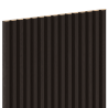 Mexen Ovalo 02 lankstūs įdubę sienų lameliai 280 x 36 cm, techninis faneras, Juodas Ąžuolas - S130-280-02-046