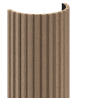 Mexen Ovalo 02 elastingos vertikalių dailialenčių sienų plokštės 280 x 36 cm, techninis faneras, Šviesus Riešutas