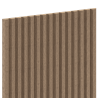 Mexen Ovalo 02 elastingos vertikalių dailialenčių sienų plokštės 280 x 36 cm, techninis faneras, Šviesus Riešutas