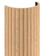 Mexen Ovalo 03 Rifliuotos sieninės lentelės lankstus 280 x 36 cm, techninis fanera, Balintas Ąžuolas - S130-280-03-040