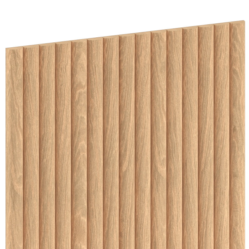 Mexen Ovalo 03 Rifliuotos sieninės lentelės lankstus 280 x 36 cm, techninis fanera, Balintas Ąžuolas - S130-280-03-040