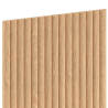 Mexen Ovalo 03 Rifliuotos sieninės lentelės lankstus 280 x 36 cm, techninis fanera, Balintas Ąžuolas - S130-280-03-040