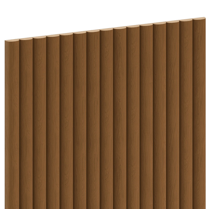 Mexen Ovalo 03 lankstūs sieniniai lamelės 280 x 36 cm, techninis fanera, Natūralus Ąžuolas - S130-280-03-042