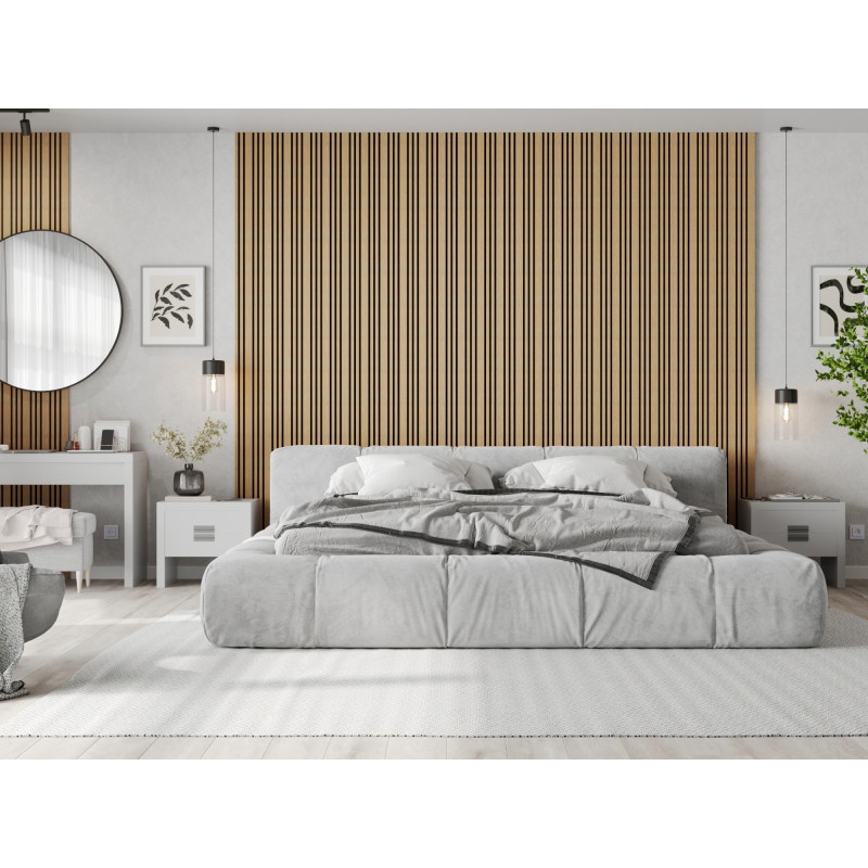 Mexen Lam-F Slim 01 akustinės sienų plokštės 280 x 36,5 cm, 9 mm veltinis, techninis fanera, Ąžuolas Classic