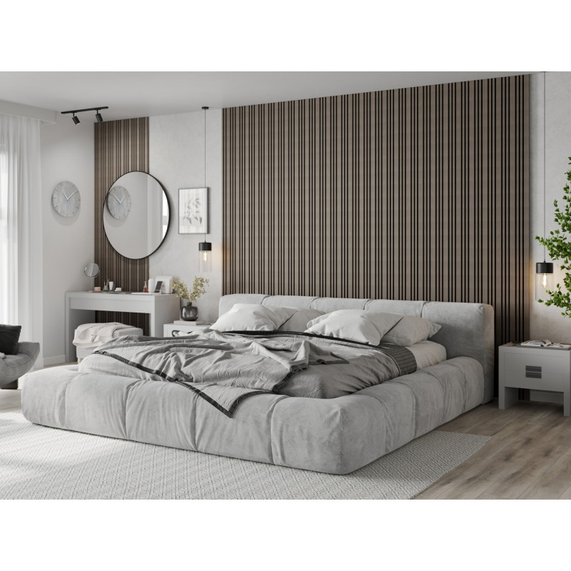Mexen Lam-F Slim 01 akustinės sienų lamelės 280 x 36,5 cm, veltinis 9 mm, techninis faneruotas paviršius, Pilkas Ąžuolas