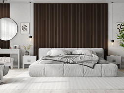 Mexen Lam-F Slim 01 akustinės sienų juostelės 280 x 36,5 cm, vilna 9 mm, techninis faneras, Mocha ąžuolas - S107-280-01-045
