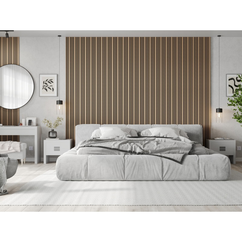 Mexen Lam-F Slim 01 akustinės sienų plokštės 280 x 36,5 cm, 9 mm veltinis, techninė fanera, Šviesus Riešutas