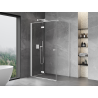 Mexen Mist-F sulankstomas kairysis dušo kabinas 95 x 90 cm, permatomas, baltas - 8A6T-095-090-20-00-L