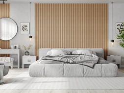 Mexen Lam-F Nano 01 sienų akustinės lamelės 280 x 32,4 cm, veltinis 9 mm, techninis fanera, Balintas Ąžuolas