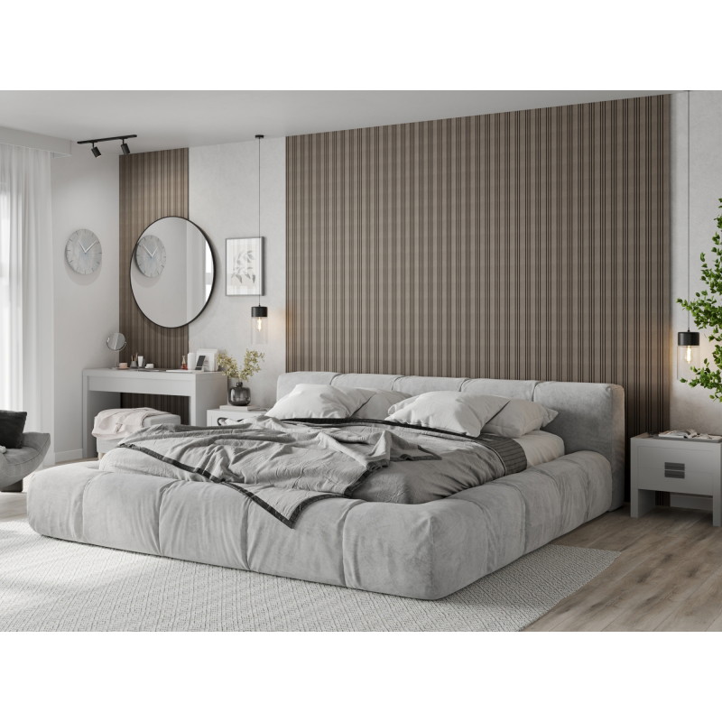 Mexen Lam-F Nano 01 akustinės sienų lentelės 280 x 32,4 cm, 9 mm veltinis, techninis faneras, Pilkas Ąžuolas