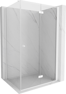 Mexen Mist-F sulenama dušo kabina dešinė 70 x 120 cm, skaidri, balta - 8A6T-070-120-20-00-P