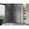 Mexen Mist-F kairė pusė 70 x 85 cm sulankstoma dušo kabina, permatoma, matinė pilka - 8A6T-070-085-66-00-L