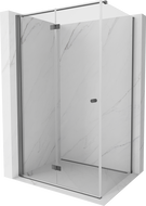 Mexen Mist-F sulankstoma dušo kabina kairė 110 x 95 cm, skaidrus, ginklo metalo spalvos - 8A6T-110-095-95-00-L